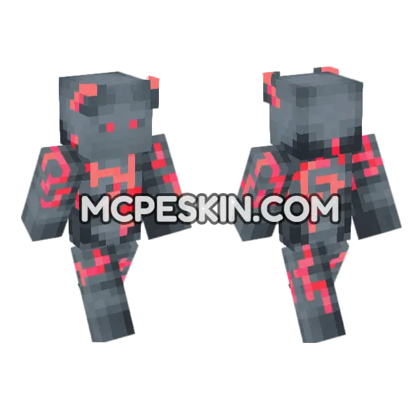 Deltheus Minecraft Bedrock skin, front and back