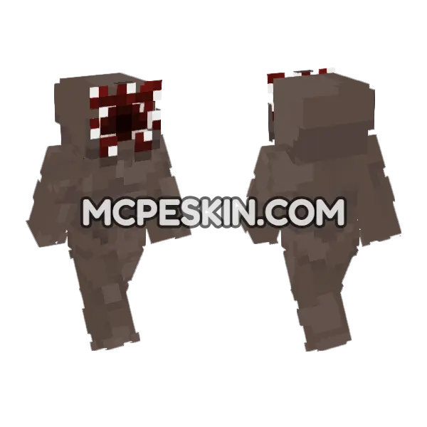 Demogorgan Skin Minecraft Bedrock skin, front and back