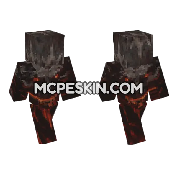 Demon 1 Minecraft Bedrock skin, front and back