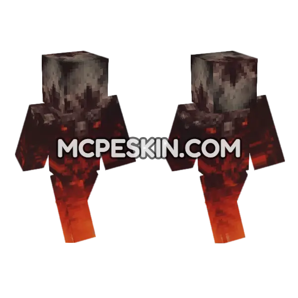 Demon Skin 2 Minecraft Bedrock skin, front and back