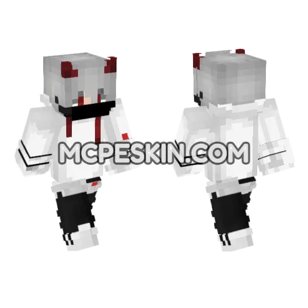 Demonboy Skin Minecraft Bedrock skin, front and back