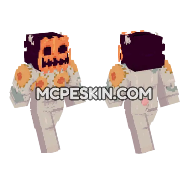 Dia De Los Muertos Pumpkin, front and back