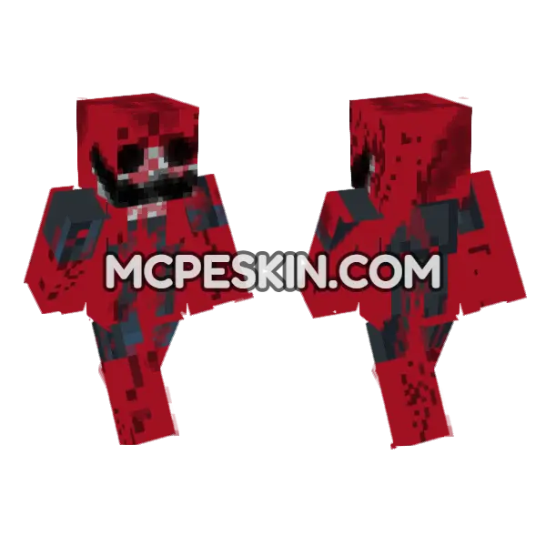 Die At 6:06 PM Creepypasta Minecraft Bedrock skin, front and back
