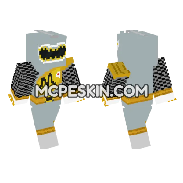 Dino Charge Silver Ranger, front and back