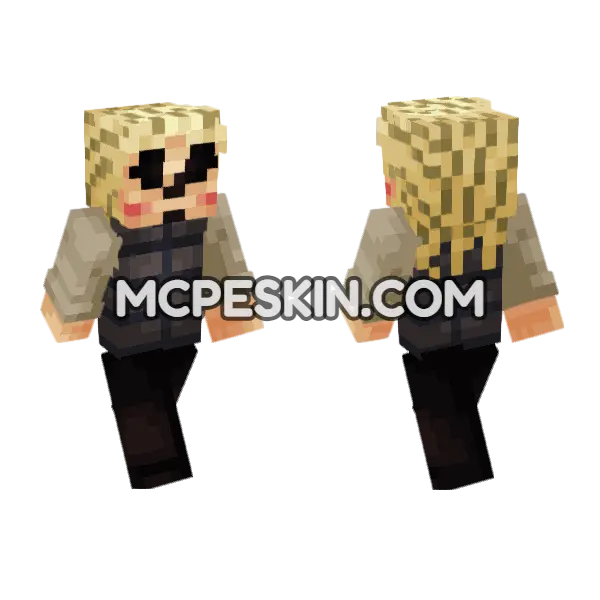 Dire Skin Minecraft Bedrock skin, front and back