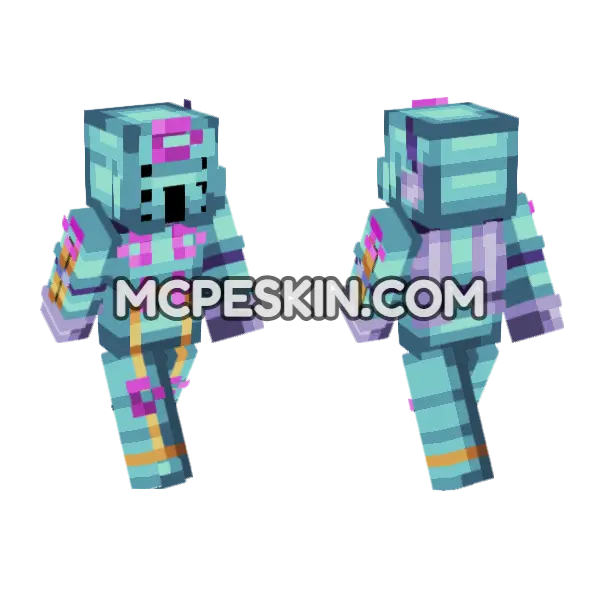 Diver Down Skin Minecraft Bedrock skin, front and back