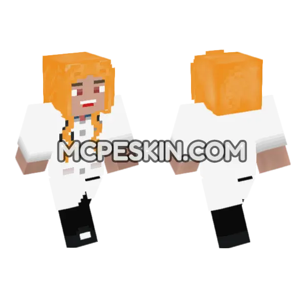 Doctor Female Minecraft Bedrock skin, front and back