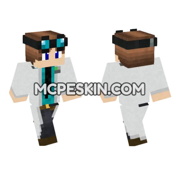 Doctor Lewis Lab Coat, front and back