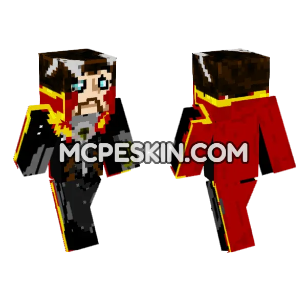 Doctor Strange New Skin Minecraft Bedrock skin, front and back