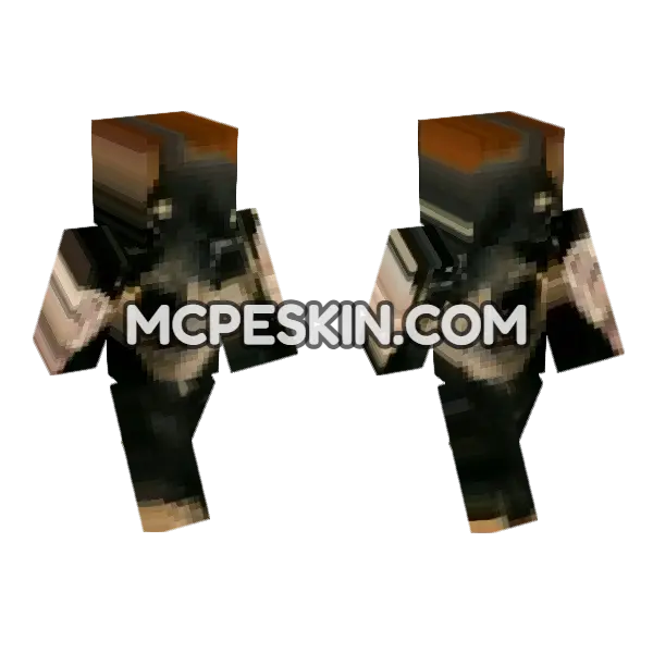 Dog 11 Minecraft Bedrock skin, front and back