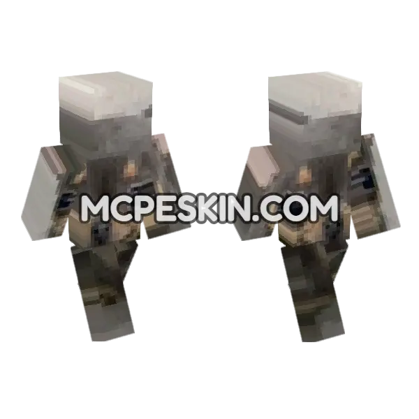 Dog 12 Minecraft Bedrock skin, front and back