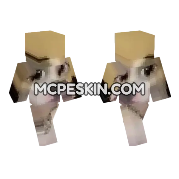 Dog 14 Minecraft Bedrock skin, front and back