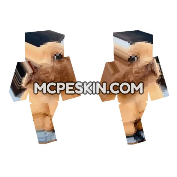 Dog 2 Minecraft Bedrock skin, front and back