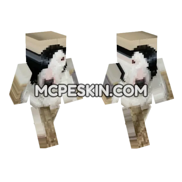 Dog 2 Minecraft Bedrock skin, front and back