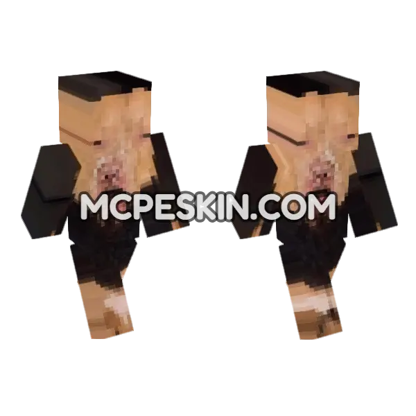 Dog 3 Minecraft Bedrock skin, front and back