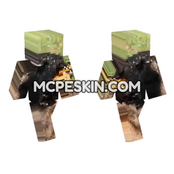 Dog 3 Minecraft Bedrock skin, front and back