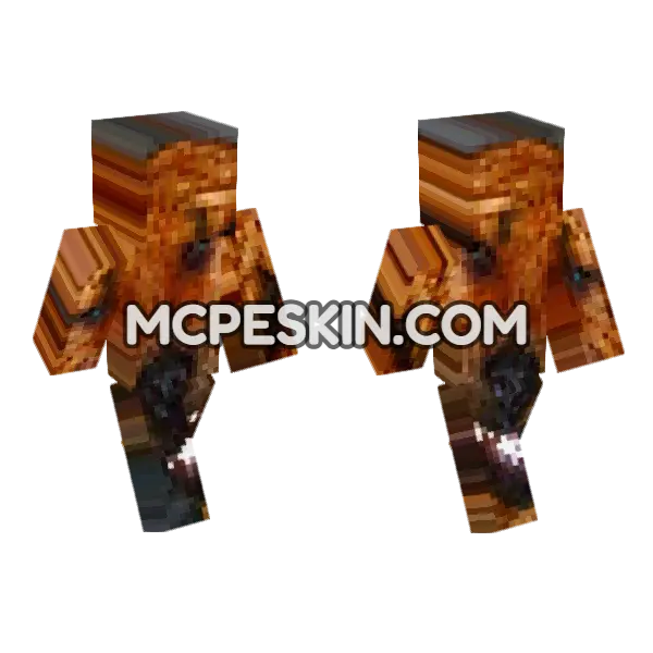 Dog 5 Minecraft Bedrock skin, front and back