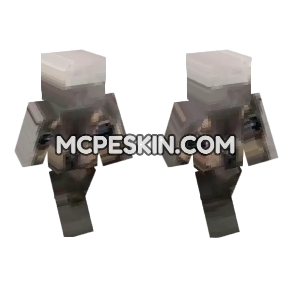 Dog 9 Minecraft Bedrock skin, front and back