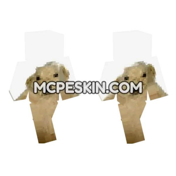 Dog Skin Minecraft Bedrock skin, front and back