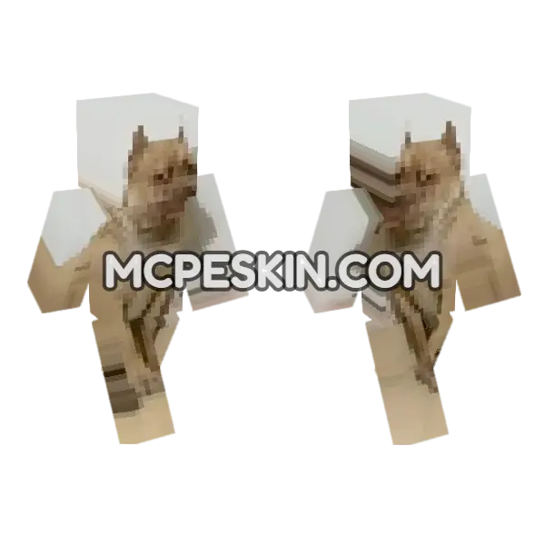 Dog Skin Minecraft Bedrock skin, front and back