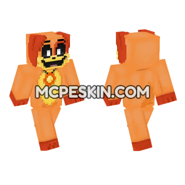 Dogday Extra Minecraft Bedrock skin, front and back
