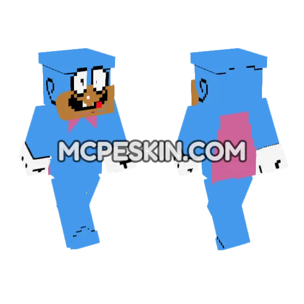 Doise Pizza Tower Minecraft Bedrock skin, front and back