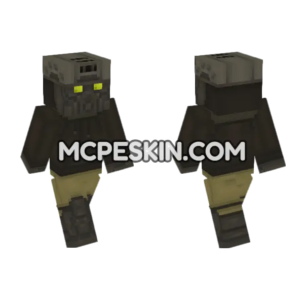 Dorohedoro Akiawa Minecraft Bedrock skin, front and back