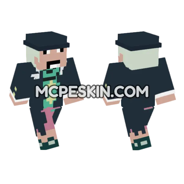 Dr Hiriluk Minecraft Bedrock skin, front and back