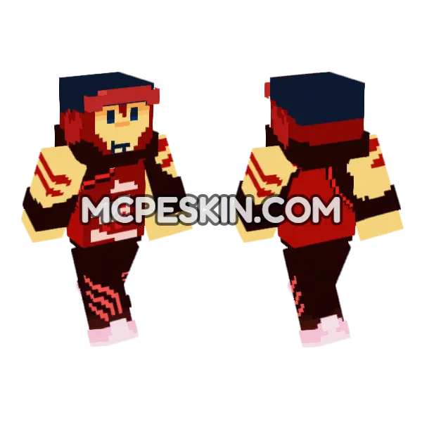 Drako 3 Minecraft Bedrock skin, front and back