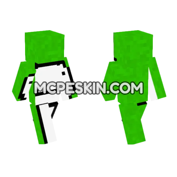 Dream 2 Minecraft Bedrock skin, front and back