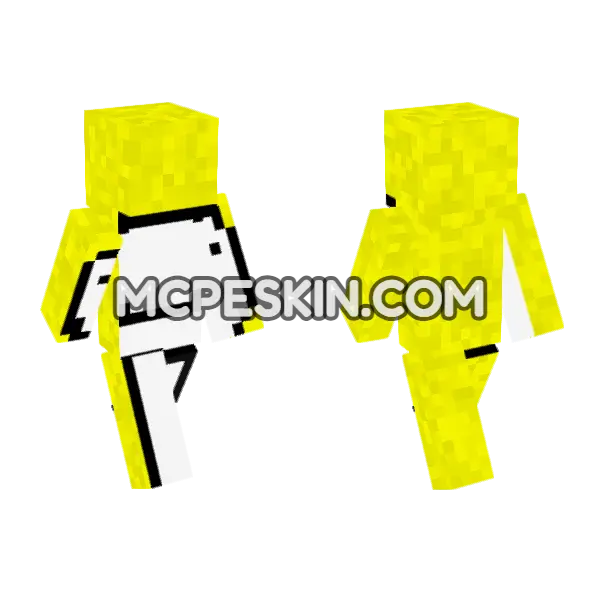 Dream 4 Minecraft Bedrock skin, front and back