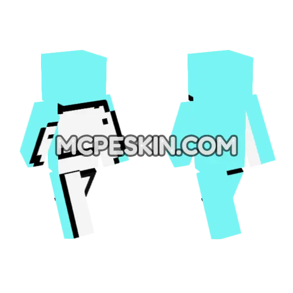 Dream 5 Minecraft Bedrock skin, front and back
