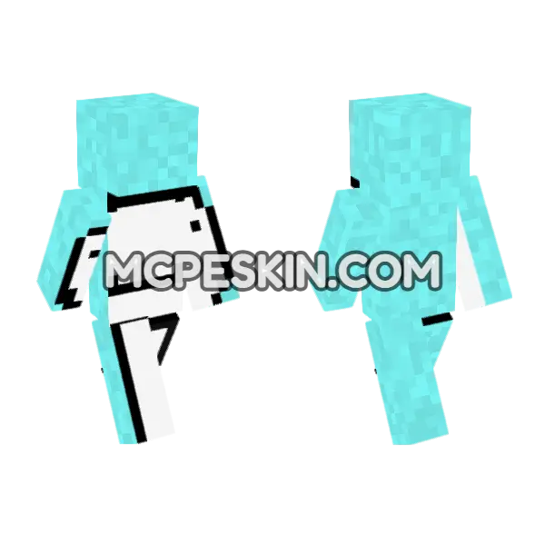 Dream 6 Minecraft Bedrock skin, front and back