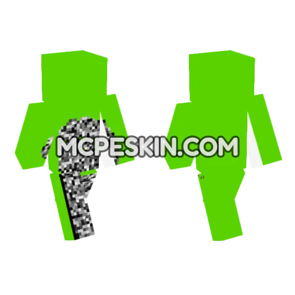 Dream 6661226 Minecraft Bedrock skin, front and back