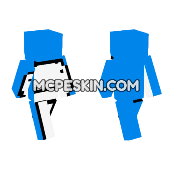 Dream 7 Minecraft Bedrock skin, front and back