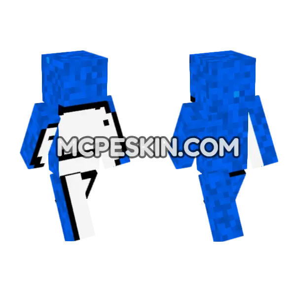 Dream 8 Minecraft Bedrock skin, front and back
