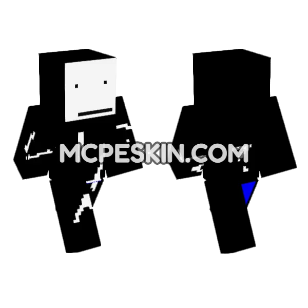 Dream Skin Minecraft Bedrock skin, front and back