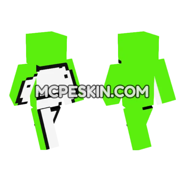 Dream Skin Minecraft Bedrock skin, front and back