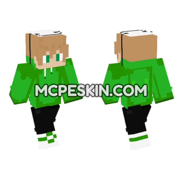 Dream Skin Minecraft Bedrock skin, front and back