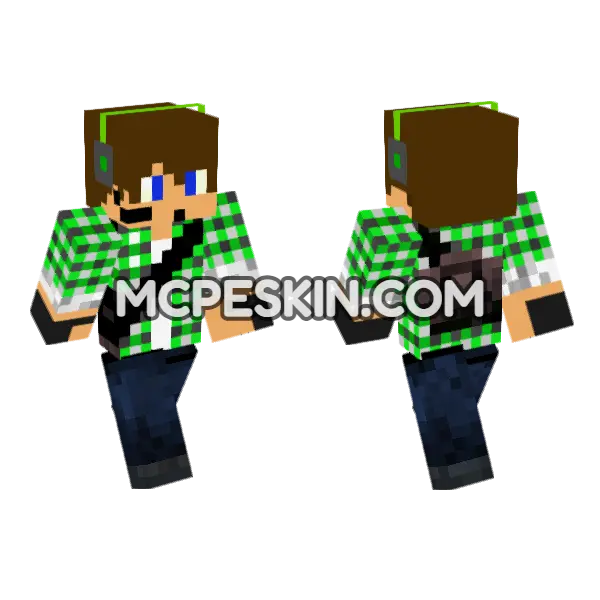 Dream Skin Minecraft Bedrock skin, front and back