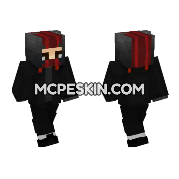 Drip Outfit Minecraft Bedrock skin, front and back