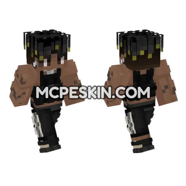 Dripado Minecraft Bedrock skin, front and back