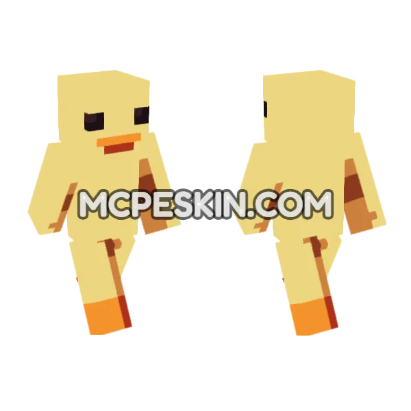 Ducky Skin Minecraft Bedrock skin, front and back