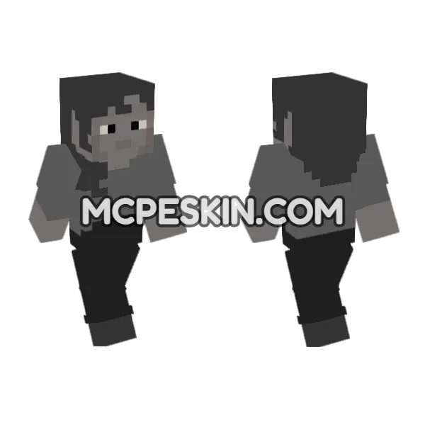 Dummy Makena Slim Minecraft Bedrock skin, front and back
