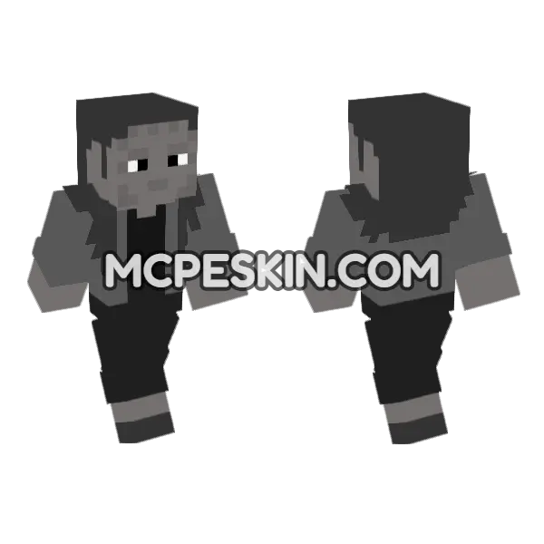 Dummy Noor Minecraft Bedrock skin, front and back