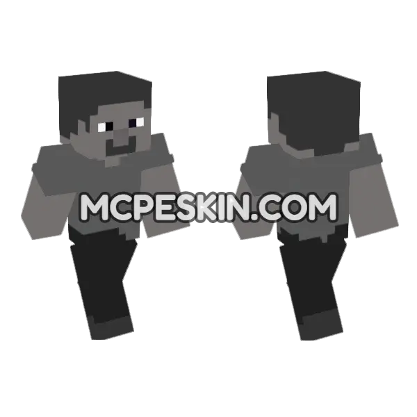 Dummy Steve Minecraft Bedrock skin, front and back