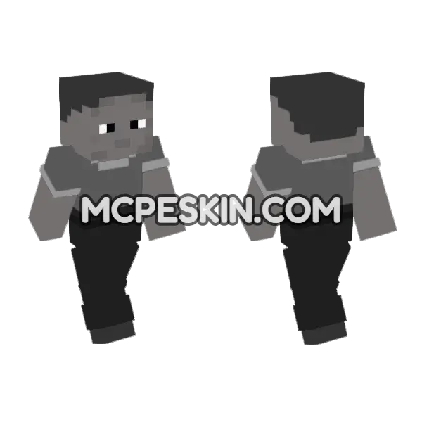 Dummy Zuri Slim Minecraft Bedrock skin, front and back
