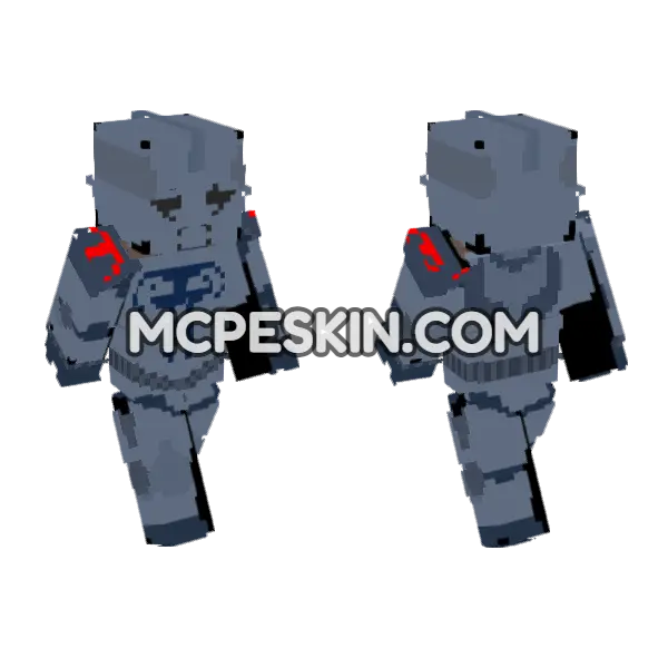 Durge Clone Wars Star Wars Minecraft Bedrock skin, front and back