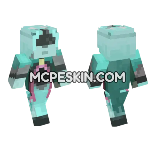 Dust Skin Minecraft Bedrock skin, front and back