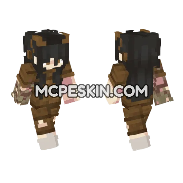 Earth Boy Skin Minecraft Bedrock skin, front and back